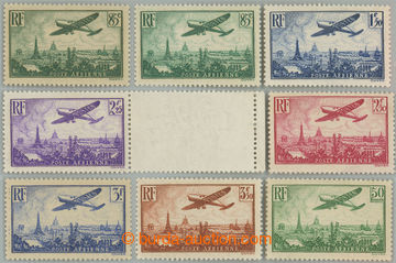 233379 - 1936 Mi.305-311, Maury 8-14, Airmail 85c - 50Fr, complete ai