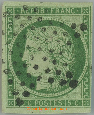 233386 - 1850 Mi.2a, Ceres 15C green; right lower close margin, other