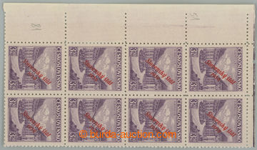 233396 - 1939 Sy.19a, Slavkov 3,50CZK with red overprint, L upper cor