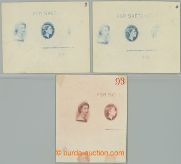 233472 - 1952 PLATE PROOF portrait of QE II.., for issue Coronation 1