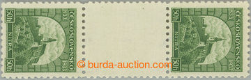 233474 - 1933  Pof.273Ms(2), Nitra 50h green, vertical 2-stamps gutte