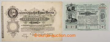 233486 - 1876, 1905 comp. 2 pcs of losů: fancy ticket Raffle lottery