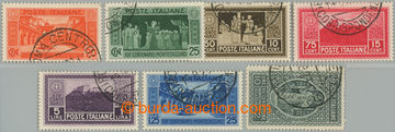 233500 - 1929 Sass.262-268, Monte Cassino 20c-10L, cancel. ROMA CENTR