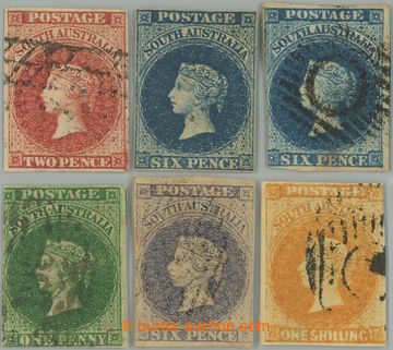 233507 - 1855-1858 SG.2, 3, 5, 10, 12, Viktorie 2P, 6P (2) z první e