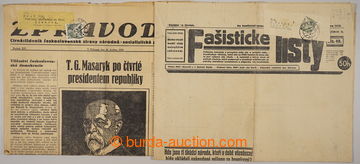 233529 - 1932-1937 ČSR I. / sestava 4ks novin: Fašistické listy z 