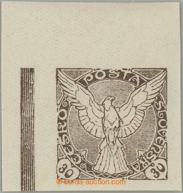 233544 - 1918 Pof.NV6II, Falcon in Flight (issue) 30h brown, UL corne