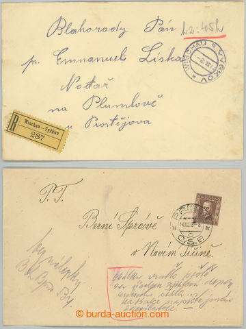 233553 - 1918, 1926 WITHOUT REGISTERED LABELS + FRANCO CASH / comp. 2