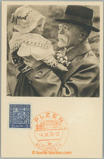 233591 - 1939 PRAČ2A, PLZEŇ / AUTOPOŠTA 3.VI.39/ 1e, Vzorkové a v