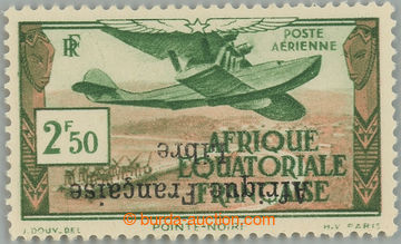 233632 - 1941 Yv.15a, Letadlo Brequet 521 Bizerte 2,50Fr s PŘEVRÁCE