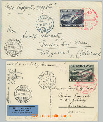 233650 - 1931 pohlednice přistávající Zeppelin do Laussane, přep