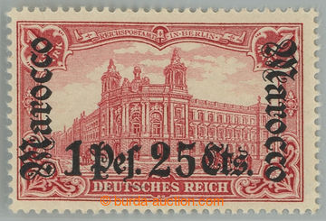 233853 - 1905 Mi.30A, přetisková Poštovní úřad 1P25C/1M karmín