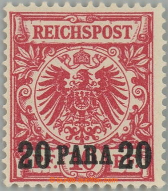 233864 - 1889 Mi.7e, Adler 20Pa/10Pf tmavě růžovo-červená; bezva