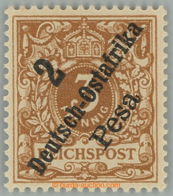 233890 - 1896 Mi.6b, Krone 2P/3Pf hellockerbraun; svěží, zk. Jasch