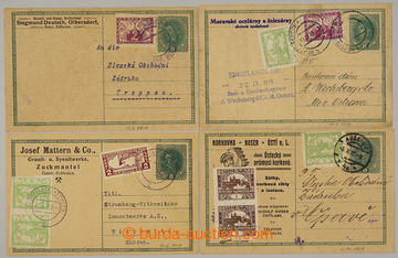 233899 - 1919 CPŘ3, Charles 8h, comp. 4 pcs of PC with commercial ad