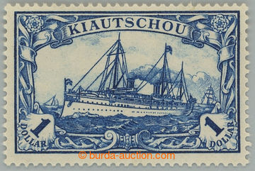 233928 - 1905 Mi.25A, Císařská jachta $1 modročerná, bez průsvi