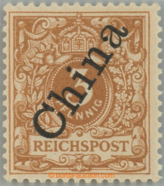 233949 - 1898 Mi.1IIc, Krone 3Pf lebhaftbraunocker; dvl, zk. Jäschke
