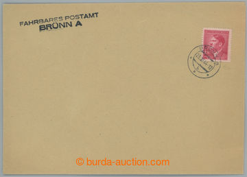 233953 - 1944 FAHRBARES POSTAMT BRÜNN A, black straight line postmar