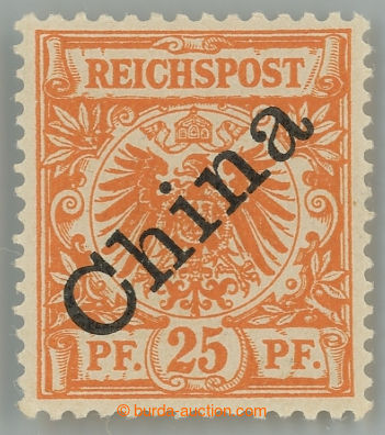 233966 - 1898-1901 Mi.5Ib, Adler 25Pf tmavě oranžová s přetiskem 