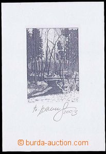 23398 - 2003 PLATE PROOF printings FDC (forest with potokem), signat