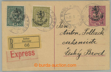 233984 - 1918 Budějovice issue (Horner's overprint)  overprint PC 10