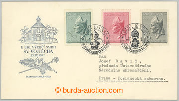 233998 - 1947 MINISTERSKÉ FDC / M 2/47, Sv. Vojtěch, vylepeny zn. P