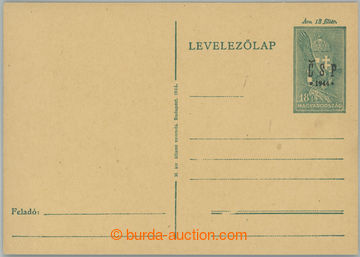 234068 - 1944 CHUST / Majer Cd 1, maďarská dopisnice 18f zelená s 