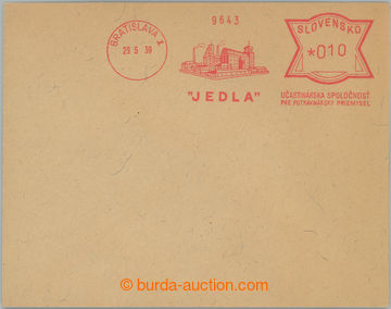 234083 - 1939 frankotype JEDLA with CDS BRATISLAVA 1/ 29.5.39, superb