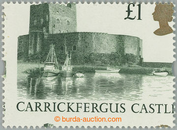 234097 - 1992 SG.1611 production flaw, Castles £1, printing error wi