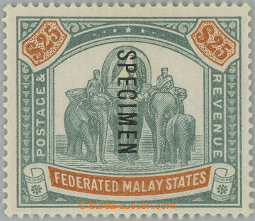 234166 - 1900 SG.26s, FEDERATED MALAY STATES Slavnostní průvod slon