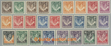 234169 - 1938-1952 SG.25-45, Jiří VI. ½P - 20Sh; bezvadná a kompl