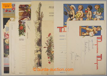 234198 - 1940-1941 OZDOBNÉ TELEGRAMS / comp. 4 pcs of used decorativ