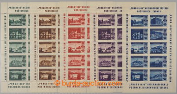 234212 - 1938 EXHIBITIONS / ADVERTISING MINIATURE SHEETS / issued to 
