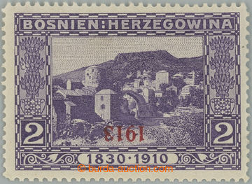 234273 - 1918 ANK.147IK, 2h violet with INVERTED ERROR 1913 instead 1