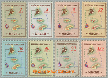 234302 - 1956 Mi.406-413, Mapa 1a-1,50P, kompletní série; svěží,