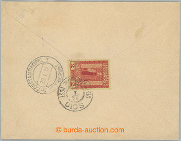 234361 - 1912 LEVANTA / R-dopis do Konstantinopole, vyfr. na zadní s