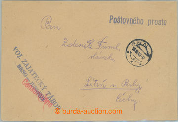 234372 - 1945 VOJ. POW CAMP/ BRNO-JUNDROV / two lined blue cancel. on