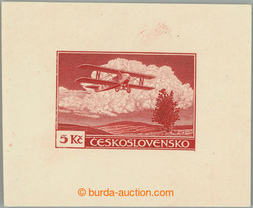 234430 -  PLATE PROOF  print original gravure values 5CZK in red colo