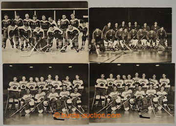 234507 -  HOCKEY / PHOTO / comp. 11 pcs of  B/W photos (part with fas