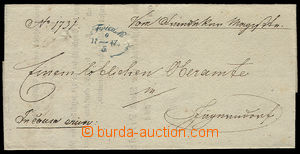 23451 - 1847 folded letter with blue oval cancel. FRIEDEK 9/5 1847. 