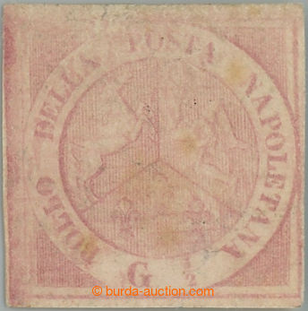 234541 - 1858 Sass.1, Znak ½Gr rosa chiarro (I tavola); bezvadný ne