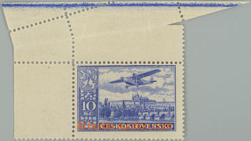 234658 -  Pof.L13 production flaw, Definitive issue 10CZK, upper corn