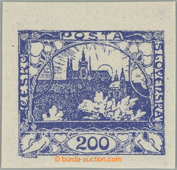 234674 -  Pof.22a, 200h violet-blue with upper margin; mint never hin