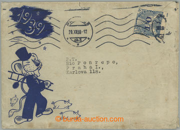 234744 - 1938 commercial advertising envelope sent as heavier commerc