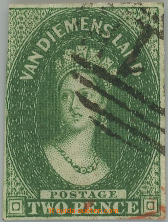 234782 - 1855 SG.15, Victoria Chalon Head 2P dark green imperforated,