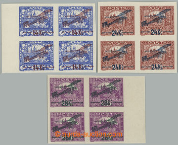 234807 -  Pof.L1-3, I. provisional air mail stmp., complete set of im