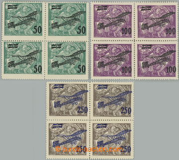 234810 -  Pof.L4-L6, II. provisional air mail stmp., complete set in 