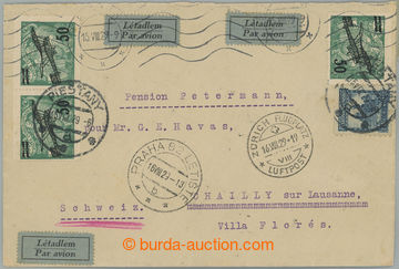 234817 - 1929 PRAHA - ZÜRICH / Let-dopis zaslaný do Švýcarska,  v