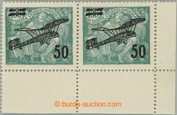 234818 -  Pof.L4 plate variety 2, II. provisional air mail stmp. 50/1