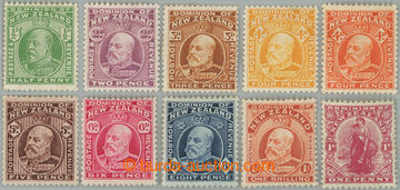 234863 - 1909 SG.387-404, Edward VII. ½P - 1Sh, nominal complete set