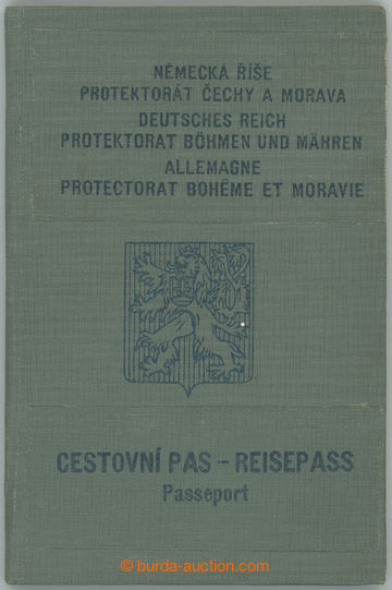 234876 - 1939 PASSPORT / PROTECTORATE / originally Czechoslovakia pas